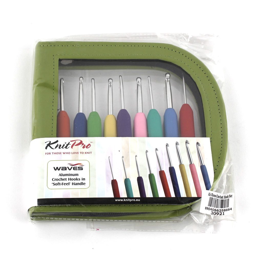 Knitpro WAVE Crochet hooks set (9pcs) SCYarn