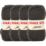 Astun 4 Skeins 45% Wool Soft and Fluffy Bulky Wool Yarn for Blanket, Sweater and Scarves, Total 276 Yards/11.28oz SCYarn